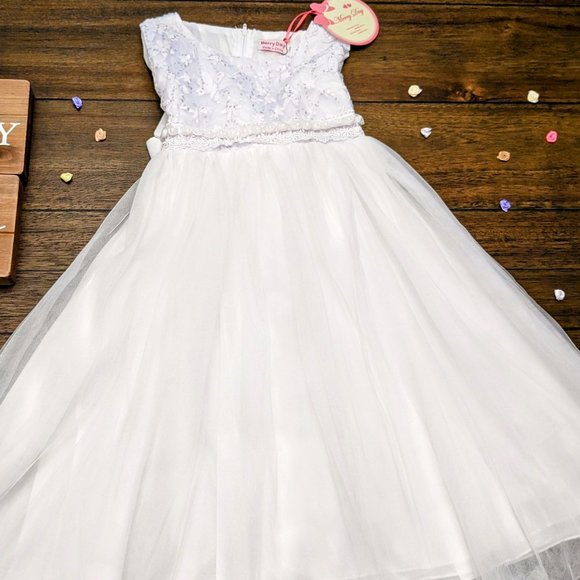 Other - Size 4T White Gown Flower Girl, wedding, Christening, Easter